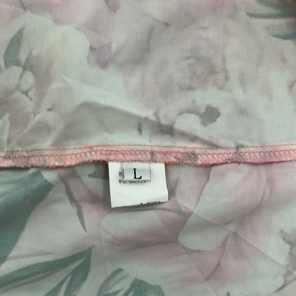 Satiny Floral "Two-Piece" Maxi Dress | EUC Size L - Picture 11 of 12